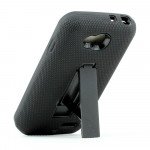 Wholesale LG Optimus L90 Armor Hybrid Stand Case (Black Black)